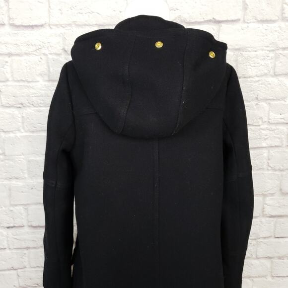 J. Crew Chateau Parka in Italian Stadium-cloth Wool Black Size 6 - Picture 11 of 14